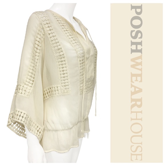 Lightweight Sheer Ivory Prairie Shirt - Picture 2 of 3